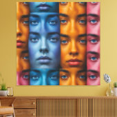 Farbiges Muster Leinwanddruck (Insitu (Wohnzimmer))