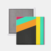 Farbiges Muster Magnet (Vorderseite/Rückseite)