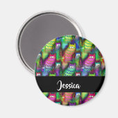 Farbiges Muster Magnet (Vorderseite/Rückseite)