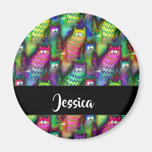 Farbiges Muster Magnet (Vorne)