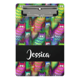 Farbiges Muster Mini Klemmbrett