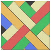 Farbiges Muster mit diagonaler Geometrie Stoff (Nahaufnahme)