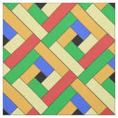 Farbiges Muster mit diagonaler Geometrie Stoff (Muster)