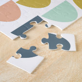 Farbiges Muster moderner geometrischer Formen Puzzle (Seite)