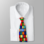 Farbiges Muster Necktie Krawatte (Gebunden)