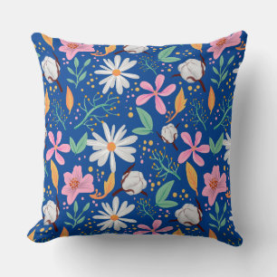 Farbiges Muster niedlicher Blume Kissen