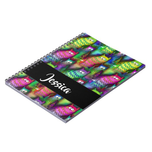 Farbiges Muster Notizblock (Linke Seite)