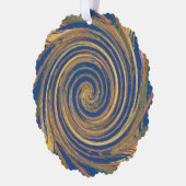 Farbiges Muster Ornament Karte (Links)