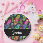 Farbiges Muster Pappteller (Party)