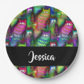 Farbiges Muster Pappteller (Vorderseite)