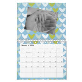 Farbiges Muster Personalisiert 18 Fotomodell Kalender (Feb 2026)