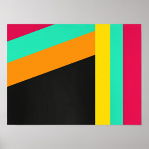 Farbiges Muster Poster