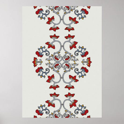 Farbiges Muster-Poster für Ornamente Poster (Vorne)