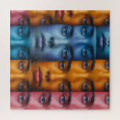 Farbiges Muster Puzzle (Horizontal)