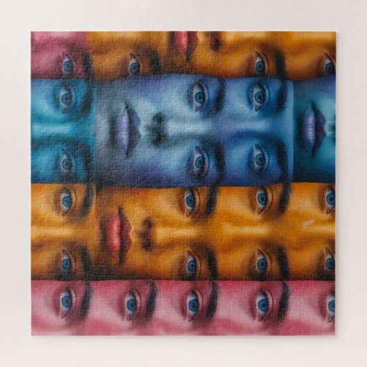 Farbiges Muster Puzzle (Horizontal)