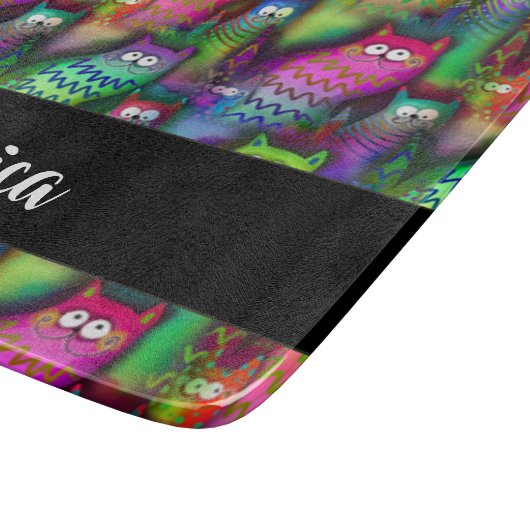 Farbiges Muster Schneidebrett (Ecke)