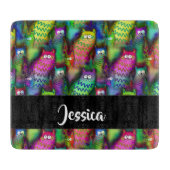 Farbiges Muster Schneidebrett (Vorderseite)