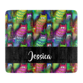 Farbiges Muster Schneidebrett