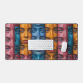 Farbiges Muster Schreibtischunterlage (Tastatur & Maus)