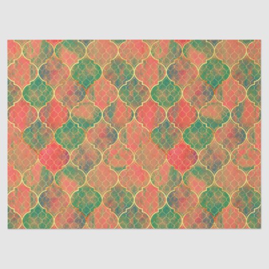 Farbiges Muster Seidenpapier (Vorderseite)