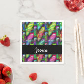 Farbiges Muster Serviette (Beispiel)