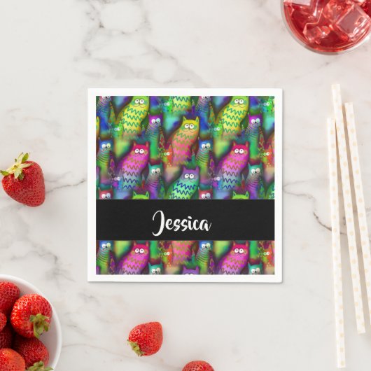 Farbiges Muster Serviette (Beispiel)