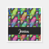 Farbiges Muster Serviette (Vorderseite)