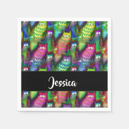 Farbiges Muster Serviette