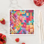 Farbiges Muster Serviette (Beispiel)