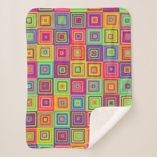 farbiges Muster Sherpadecke (Vorderseite)