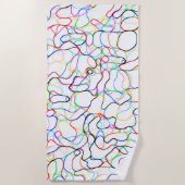 Farbiges Muster Strandtuch (Vorderseite)