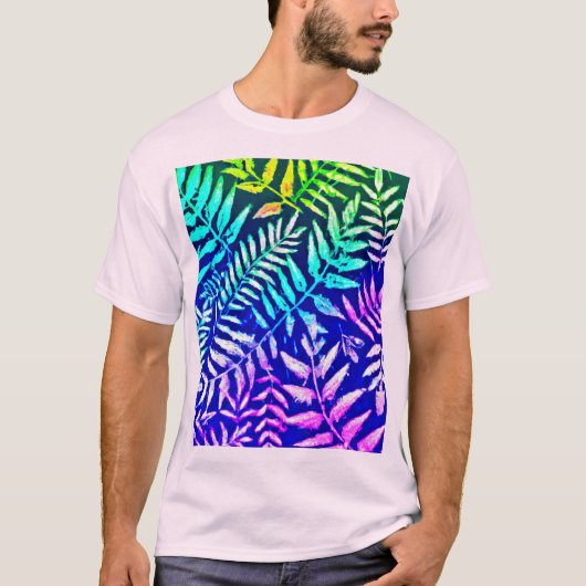 Farbiges Muster T-Shirt (Vorderseite)