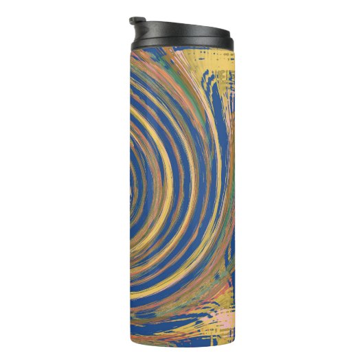Farbiges Muster Thermosbecher (Nach rechts gedreht)