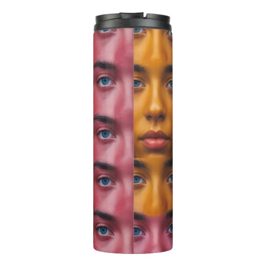 Farbiges Muster Thermosbecher (Rückseite)