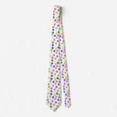 Farbiges Muster von PawPrints Krawatte (Vorderseite)