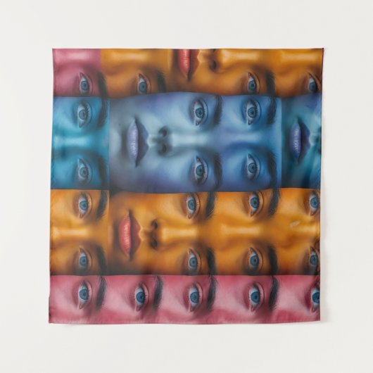 Farbiges Muster Wandteppich (Vorderseite (Horizontal))