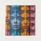 Farbiges Muster Wandteppich (Vorderseite)