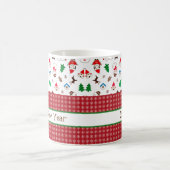 Farbiges Muster Weihnachts-Kaffee-Tasse Kaffeetasse (Mittel)