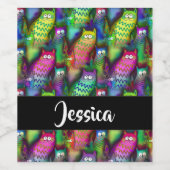 Farbiges Muster Weinetikett (Einzelnes Label)