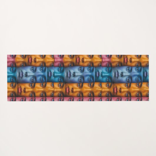 Farbiges Muster Yogamatte (Rückseite (Horizontal))