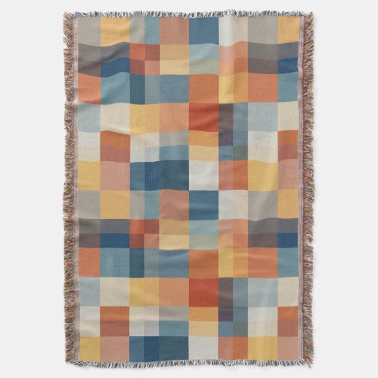 Farbiges Muster zufälliger geometrischer Formen Decke (Vorderseite Vertikal)