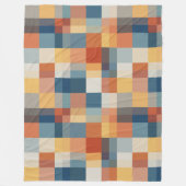 Farbiges Muster zufälliger geometrischer Formen Fleecedecke (Vorderseite)