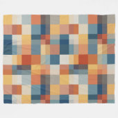 Farbiges Muster zufälliger geometrischer Formen Fleecedecke (Vorderseite (Horizontal))