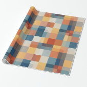 Farbiges Muster zufälliger geometrischer Formen Geschenkpapier (Ungerollt)