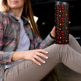 Farbiges Musterleaf Thermosbecher