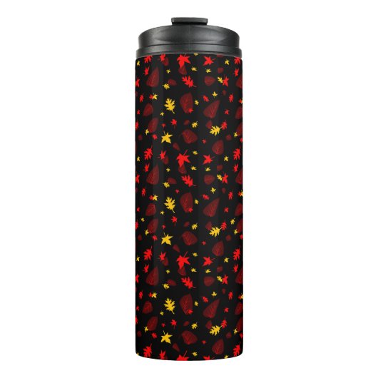 Farbiges Musterleaf Thermosbecher (Vorderseite)