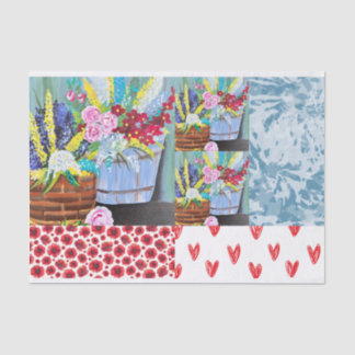 Farbiges Musterteppichpapier für DIY Seidenpapier