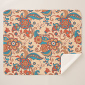 Farbiges, nahtloses Muster Sherpadecke (Vorderseite (Horizontal))