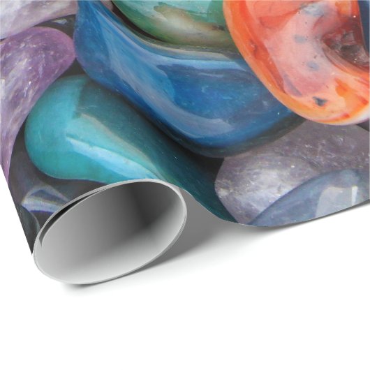 Farbiges Natursteine-Umschlagpapier Geschenkpapier (Rolleneckpunkt)