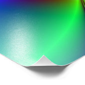 Farbiges Neon Daisy Foto Print (Ecke)